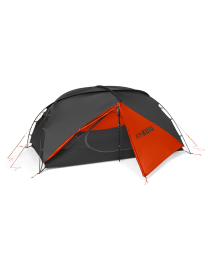 Mountain Star 2 Person Tent Set | Gunmetal-Orange