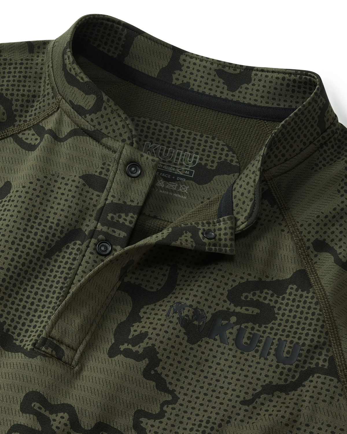 Ridgepoint Fleece Henley | Olive Tonal