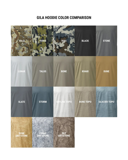 Gila LS Hoodie Topo | Glacier Topo Print